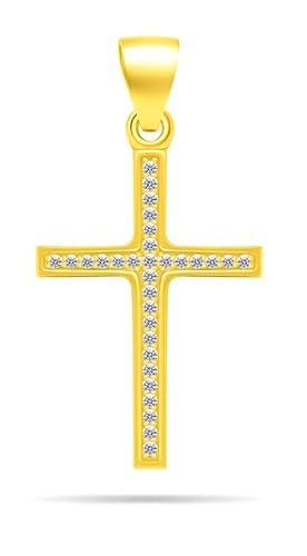 Brilio Colgante Timeless Gold-Plated Pendant with zircons Cross PT78Y sBS2262 Marca