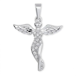 Brilio Colgante Silver Pendant Angel with Crystals 446 001 00379 04 sBS0589 Marca