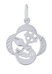 Silvego Colgante Silver Pendant Zodiac Sign Aquarius