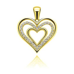Brilio Colgante Charming Gilded Heart Pendant with zircons PT11Y sBS1093 Marca
