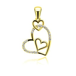Brilio Colgante Romantic Gilded Heart Pendant with zircons PT12Y sBS1096 Marca