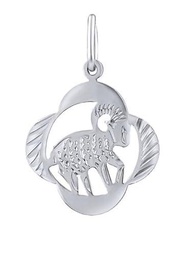 Silvego Colgante Silver Pendant Zodiac Sign Aries - Four-Leaf Clover SILVEGOB10281S04 sSL3764 Marca