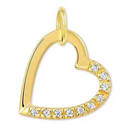 Brilio Colgante Gold Heart Pendant with Crystals 249 001 00494 sBR0899 Marca
