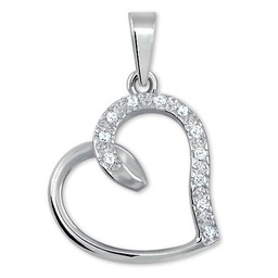 Brilio Colgante Silver Pendant with Heart Crystals 446 001 00345 04 sBS0585 Marca