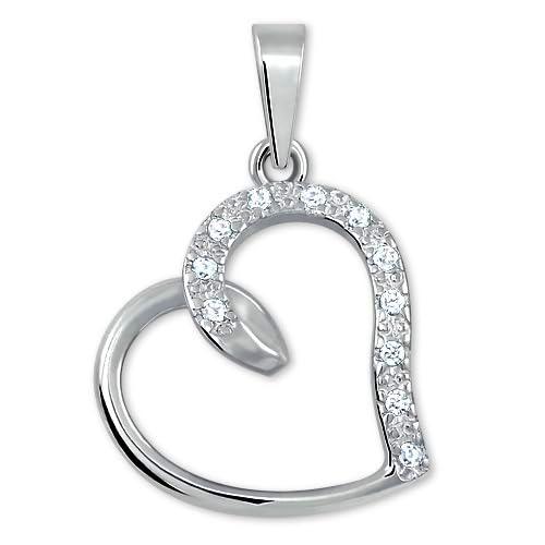 Brilio Colgante Silver Pendant with Heart Crystals 446 001 00345 04 sBS0585 Marca
