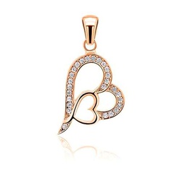 Brilio Colgante Charming Bronze Heart Pendant with zircons PT10R sBS1091 Marca