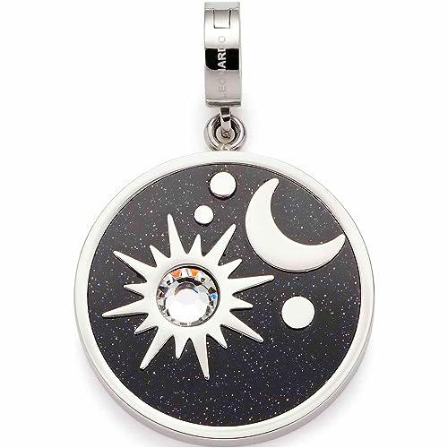 Leonardo Jewels Stellaris Clip&amp;Mix 022219 - Colgante de acero inoxidable con diseño de sol