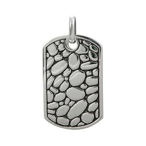 iXXXi Men Etiqueta de perro colgante, Medium, Acero inoxidable