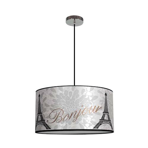 Levitantes Lámpara colgante de techo triple plantalla 2xE27 lila decorativa