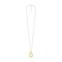 Fossil Heritage JF04779710 - Colgante de acero inoxidable dorado para mujer