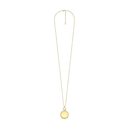 Fossil Heritage JF04779710 - Colgante de acero inoxidable dorado para mujer