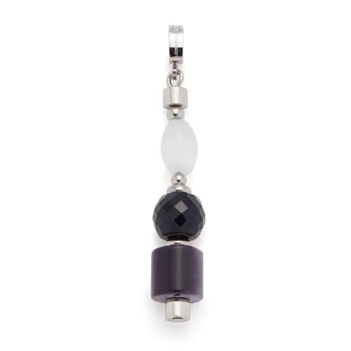 Leonardo Jewels Betsy 024423 - Colgante individual para mujer de acero inoxidable en color plateado con cierre de clip