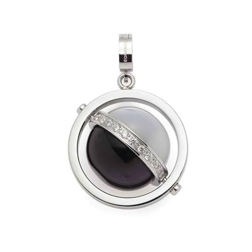 Leonardo Jewels Colgante individual Rita para mujer de acero inoxidable en color plata con cierre de clip