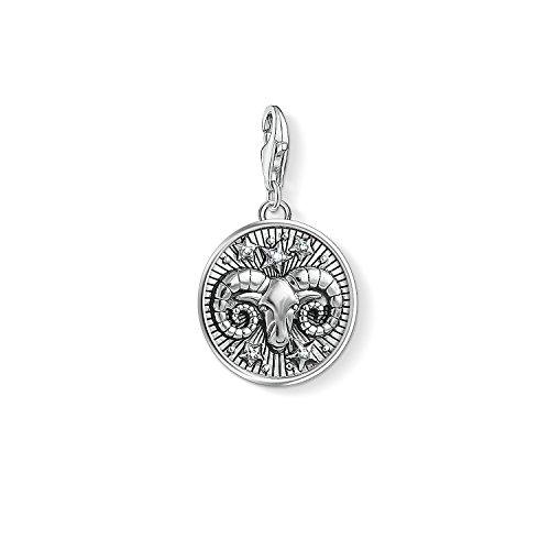 Thomas Sabo - Colgante de Mujer "Charm Zodíaco Aries Charm Club"