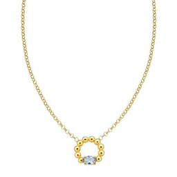 Duran Exquse-Colgante Bubbles, circulo de bolitas con cuarzo azul