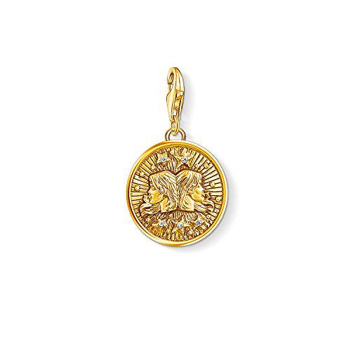 Thomas Sabo - Colgante de Mujer "Charm Zodíaco Gemelos Charm Club"