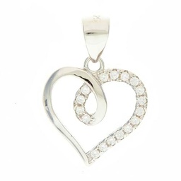 Beneto Adorno Silver Heart Pendant AGH95 sBE0402 Marca