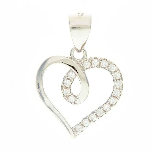 Beneto Adorno Silver Heart Pendant AGH95 sBE0402 Marca