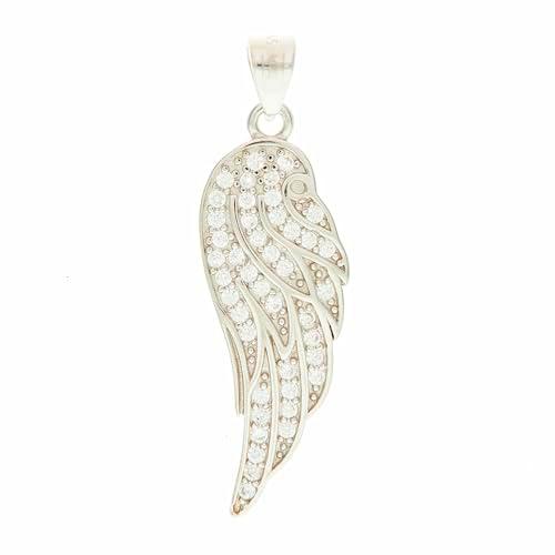 Beneto Adorno Silver Pendant with zircons Angel Wing TAGH223 sBE1419 Marca