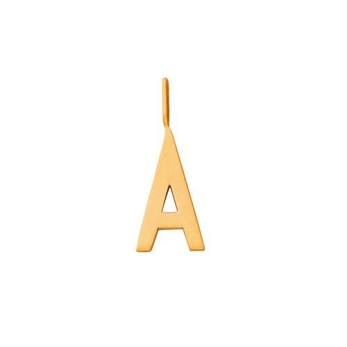 Design Letters Colgante de arquetipo de 16 mm Dorado A-Z