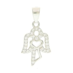 Beneto Adorno Silver Pendant with zircons Angel AGH678 sBE1184 Marca