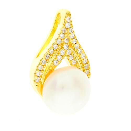 Brilio Silver Adorno Elegant Pearl Pendant in Gold-Plated Sterling Silver PT93Y sBS2295 Marca