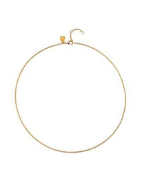 UNOde50 Collar corto bañado en oro de 18k