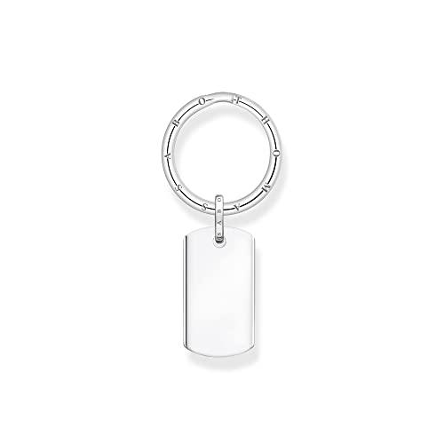 THOMAS SABO Llavero con colgante en forma de etiqueta en plata de ley KR16-637-21