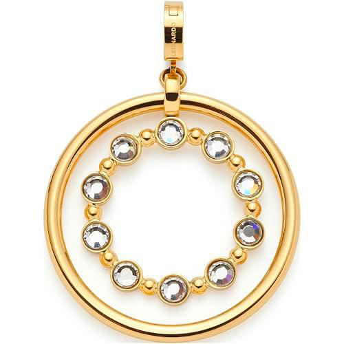 JEWELS BY LEONARDO Colgante Clip &amp; Mix Bobby • Cadena colgante de acero inoxidable dorado • Anillo interior móvil • Regalo de joyas para mujeres • 024944