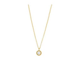 Kate Spade Nueva York ambientada en piedra Mini colgante, Clear/Gold
