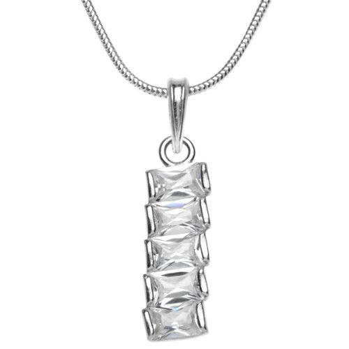 InCollections 241A201660340 - Colgante de Plata de Ley con circonita