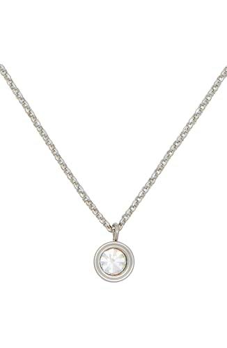 Kate Spade New York Jet en Stone Mini Colgante, Clear/Silver