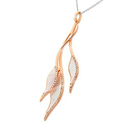 ORPHELIA Mujer 8 k (333) oro bicolor blanco crudo madre perla
