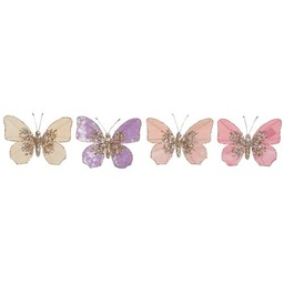 DECORACION COLGANTE POLIESTER 11X3X13 MARIPOSA 4 S