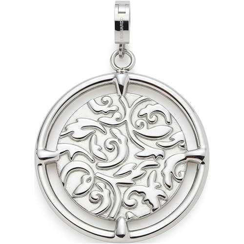 JEWELS BY LEONARDO Colgante Clip &amp; Mix Terry • Cadena colgante de acero inoxidable plateado • Patrón único • Joyas regalo para mujeres • 024946