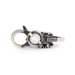 Trollbeads Cierre de bola de nieve, talla única, Plata