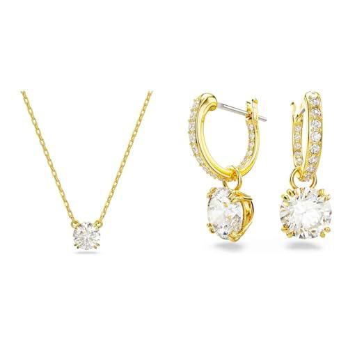 Swarovski Imber Colección Collar &amp; Pendientes, Baño de oro