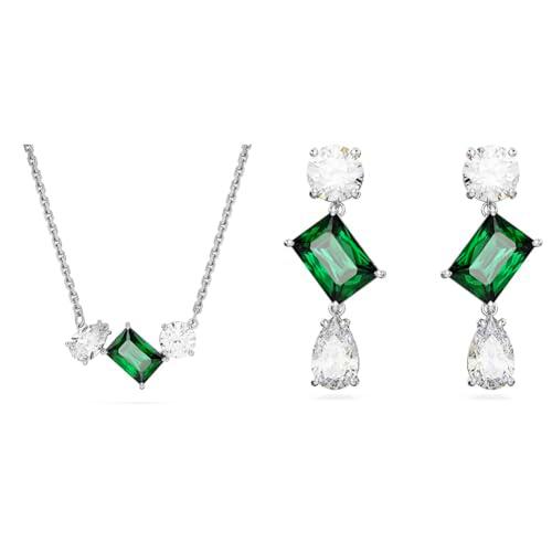 Swarovski Mesmera Colección, Collar &amp; Pendientes, Verde