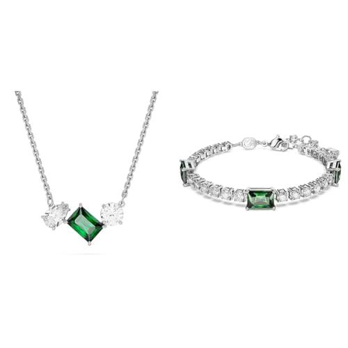 Swarovski Mesmera Colección, Collar &amp; Pulsera, Verde