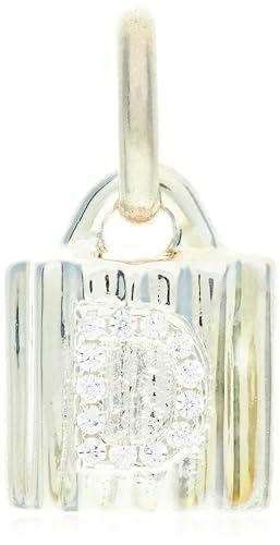 UNO de 50 | Candado Aleación de Metales | Bañado en Oro 18K | Personalizable con Letra de Topacios | Diseño Original y Artesanal