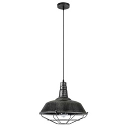 Colgante Flamenco 1xe27 Rustico-plata Regx36x36 Cm