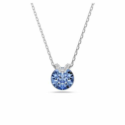 Swarovski Colgante de bella, zafiro ligero, rodio chapado