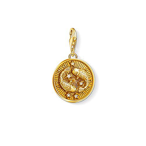 Thomas Sabo - Colgante de Mujer "Charm Zodíaco Piscis Charm Club"