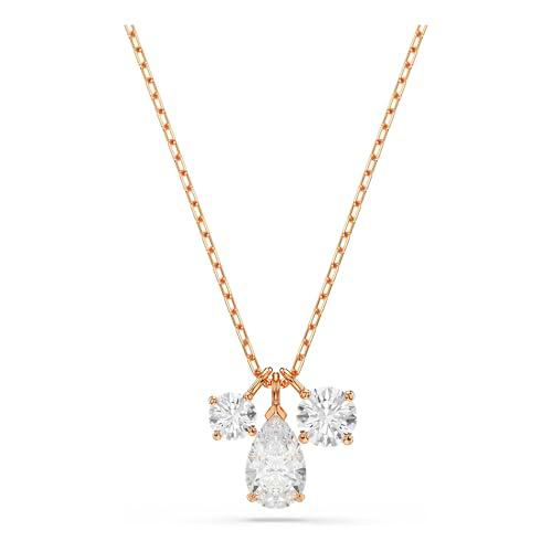 Swarovski Colgante Mesmera, Tallas mixtas, Blanco, Baño tono oro rosa