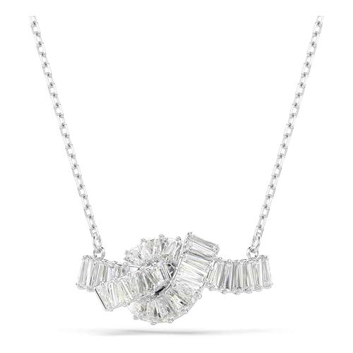 Swarovski Colgante Matrix, Talla baguette, Nudo, Blanco