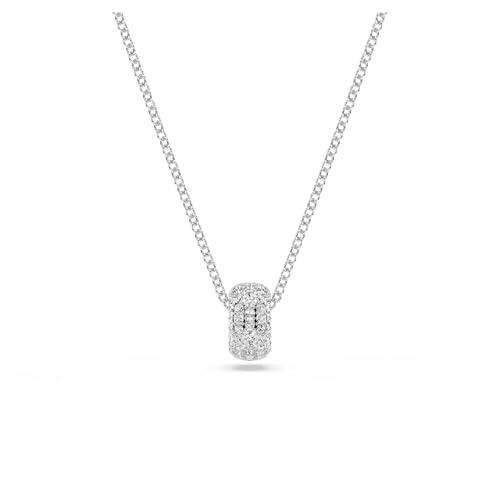 Swarovski Colgante Dextera, Blanco, Baño de rodio