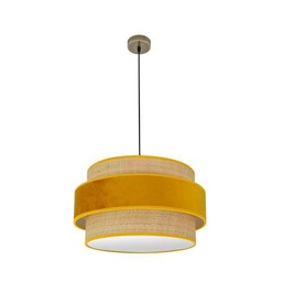 Levitantes Colgante 2 x E27 de cuero natural de 50 x 50 cm