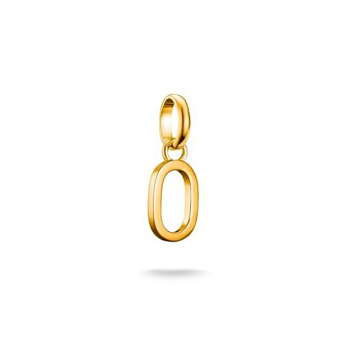 Thomas Sabo Charm Club Connect CC1221-413-39 - Colgante con letra O chapado en oro de 18 quilates