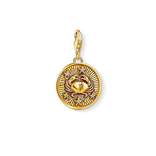Thomas Sabo - Colgante de Mujer "Charm Zodíaco Cáncer Charm Club"