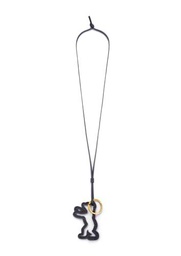 Liebeskind Bear Pendant Dancing Letters SFT Nap, Colgante Mujeres, Negro